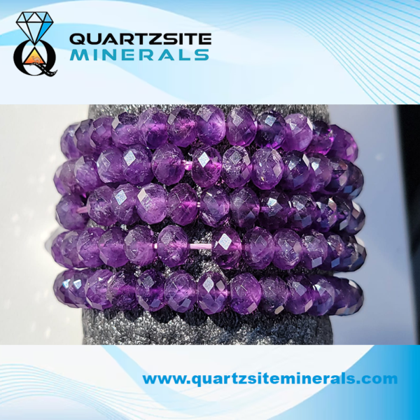 Amethyst faceted small beads